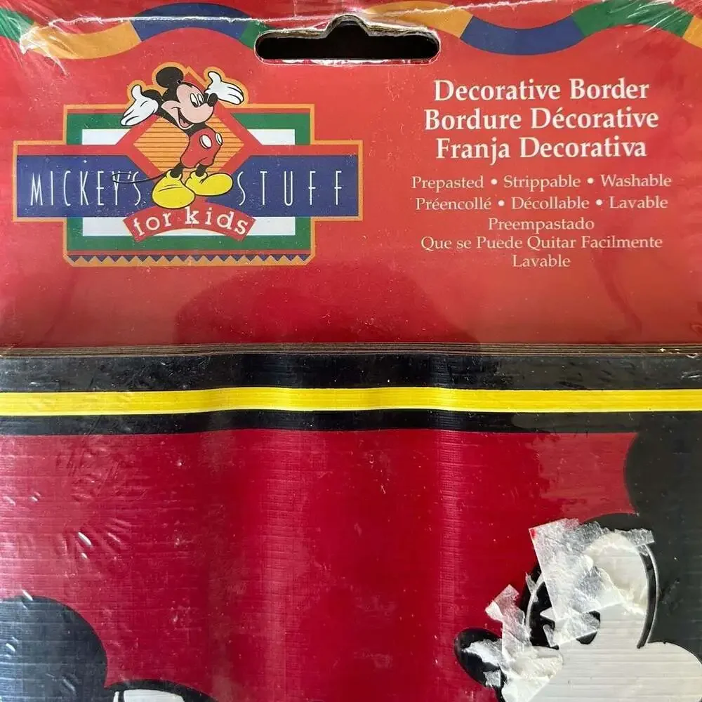 Vintage Disney Mickey Mouse Wallpaper 15 Feet Border